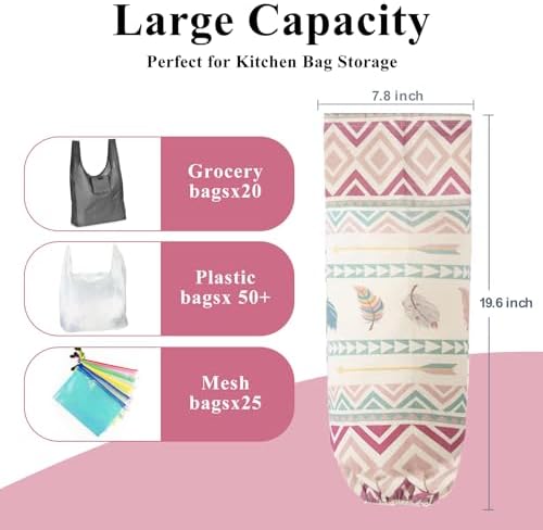 TOGETRUE Plastic Bag Holder, Wall Mount Plastic Bag Organizer Dispenser - Image 3