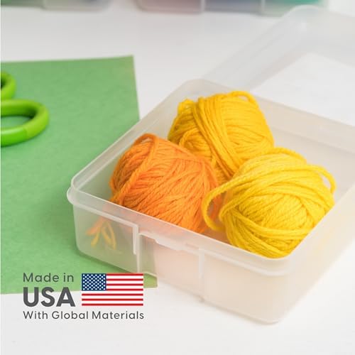 IRIS USA Clear Cases |Made in USA| Plastic Box Organizers (10-Pack)- Small - Image 4