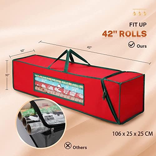 MaidMAX Wrapping Paper Storage, Wrapping Paper Organizer Storage, 42x10x10″ - Image 4