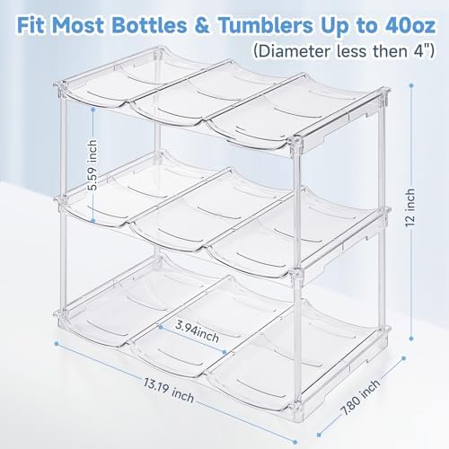 spospo Stackable Water Bottle Organizer for Stanley 40 oz Tumbler - Image 5