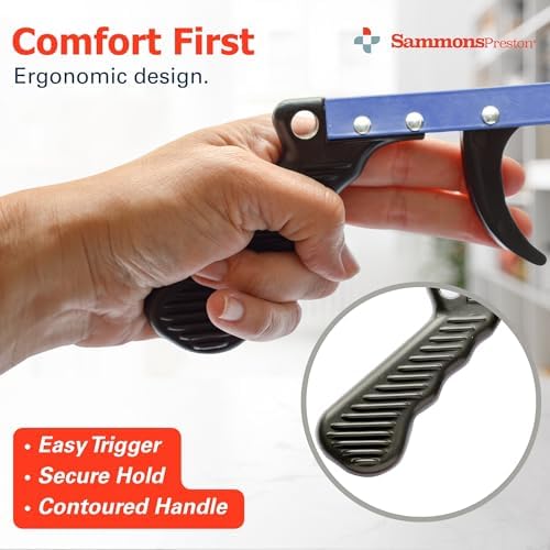 Sammons Preston Reacher, 26" Grabber Tool for Seniors, Magnetic Tip, Blue - Image 7