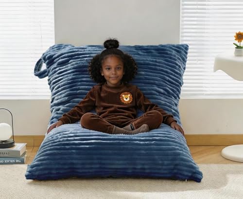 Kisoy Stuffed Animal Storage Bean Bag Bed Cover (No Filler) Washable by Unknown