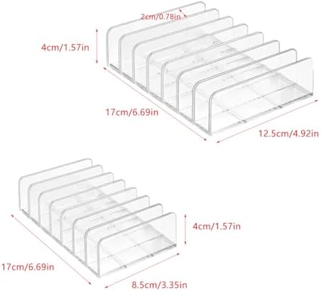 14 Slots Universal Multi Device Organizer Dock Space-Saving Acrylic Clear Multi Phone Stand Holder Divider for iPhone Portable External Hard Drive HDD Phone Cases External CD/DVD Drive - Image 2