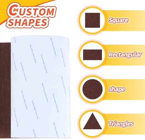 Felt Furniture Pads, 40 x 5 x 0.12 Inch Felt Strips - Image 3