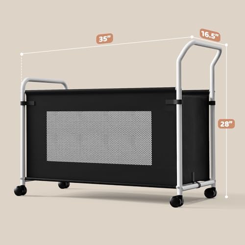 KEEGH Extra Large Toy Box for Kids, Heavy Duty Toy Storage Organizer, Black - Image 6