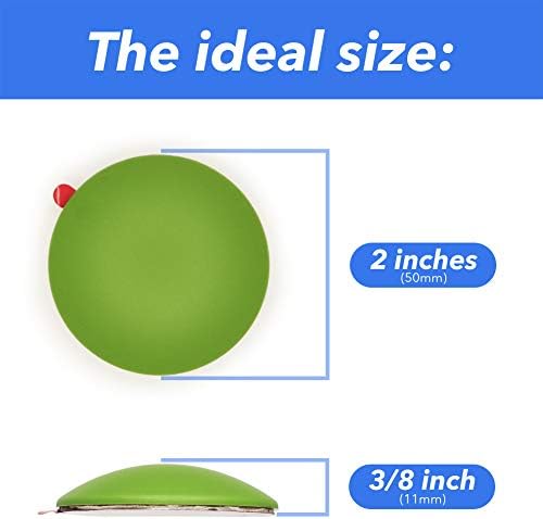 Silicone Wall Protectors from Door knobs - Self Adhesive Round Plate - Door Bumper Pads - Rubber Door Handle Bumper Guard for Door Knob, Kitchen, Office (2inch, Black) - Image 5