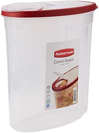 Rubbermaid Flex and Seal Cereal Keeper, 1.5 Gallon, BPA-Free, Clear with Red Lid, Airtight - Image 6