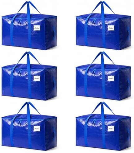 Extra Heavy Duty Large Moving Bags with Zippers and Reinforced Handles by Unknown
