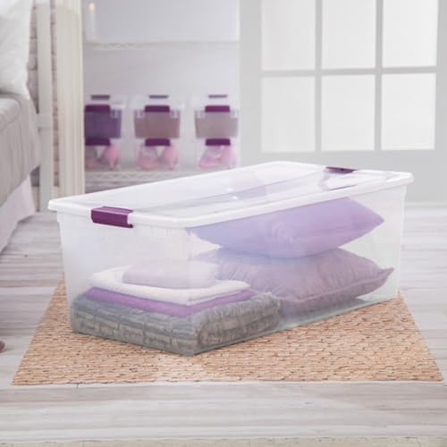 Sterilite ClearView Latch Boxes, Storage Bins with Lids, 110 Quart, 8-Pack - Image 6