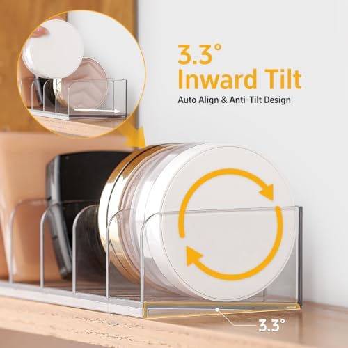 Medicine Cabinet Makeup Organizer with 3.3° Tilt - Image 3