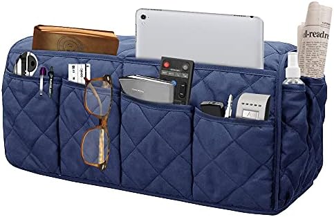 Armchair Caddy for Recliner - Sofa Armrest Organizer with 14 Pockets by Benuomi