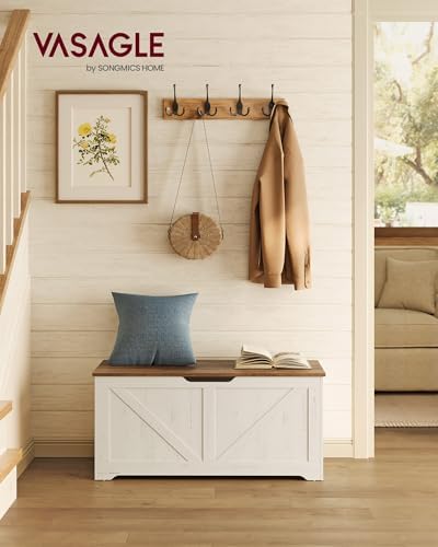 VASAGLE Storage Chest with 2 Safety Hinges, 15.7 x 39.4 x 18.1 Inches - Image 2