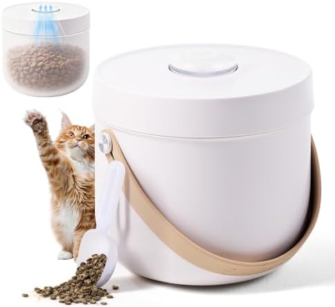 smartoo Vacuum Cat Dog Food Storage Container 5 lb, Dry Pet Food Storage by smartoo