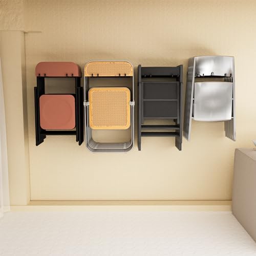 YYR Folding Chair Storage Rack, Garden Tool & Foldable Chairs Organizer Hangers for Garage Organization, Lawn, Beach, Camping, Yard Chairs Hooks Wall Mount, Soild Metal Max Load 480 LBS - 4 Pack - Image 2
