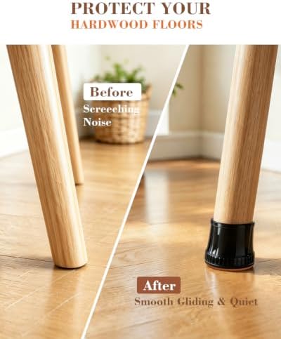 24 Pcs Chair Leg Floor Protectors for Hardwood Floors - Image 4