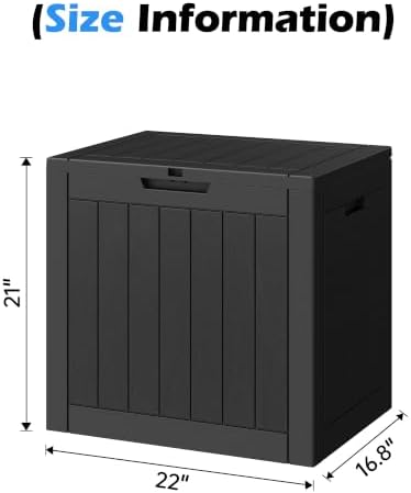 Outdoor Storage Box Waterproof, 35 Gallon Deck Box for Patio Storage - Image 2