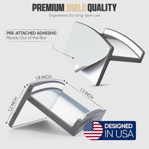 Modern JP Adhesive Hat Hooks for Wall (32-Pack) - Minimalist Hat Rack Design, No Drilling, Strong Hold Hat Hangers - USA Patented, Clear - Image 4