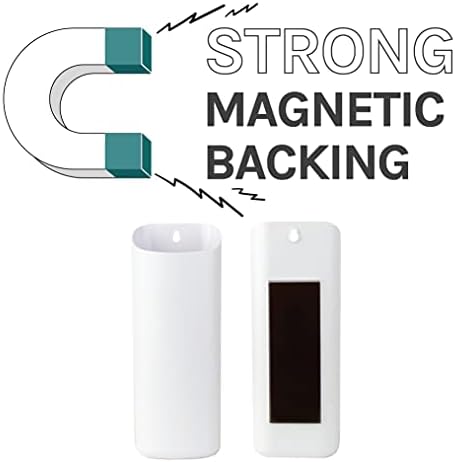 JS Jackson Supplies Small White Lint Bin with Magnetic Back, Slim Profile Trash Bin for Laundry Room and Kitchen, Wall Mountable - Image 4