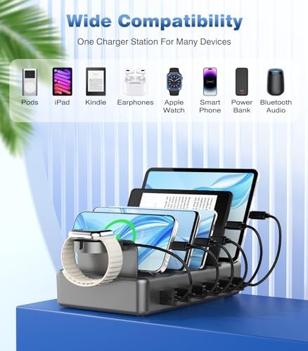 50W Fast Charging Station, 6 Port Charging Station for Multiple Devices - Image 6