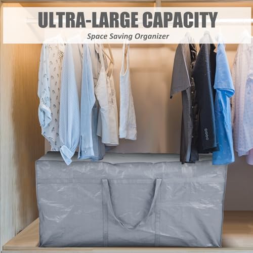 Windyun 4 Pack 69 Gallon Extra Large Moving Bags XXL Heavy Duty Storage Bag - Image 6