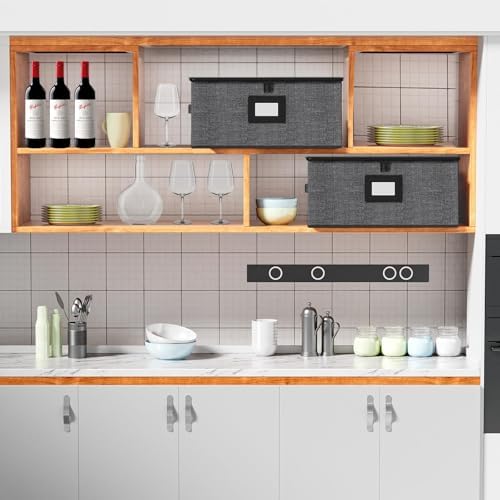 2-Pack Wine Glass Storage Box with Dividers, Hard Shell Stemware Storage - Image 6