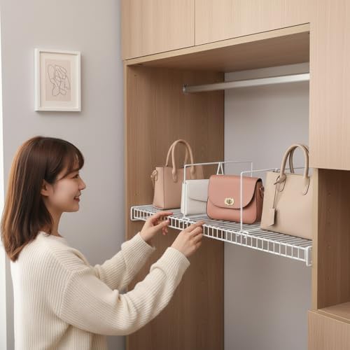 Wire Shelf Dividers, White, 12" Deep, 7" Height, 8 Pack - Image 5