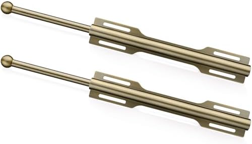 12" Valet Rod for Closet Pull Out (2 Pack, Antique Brass) by FIRJOY