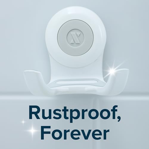 SlipX Solutions Power Lock Suction Cup Shower Hook, Phone Holder, White - Image 6