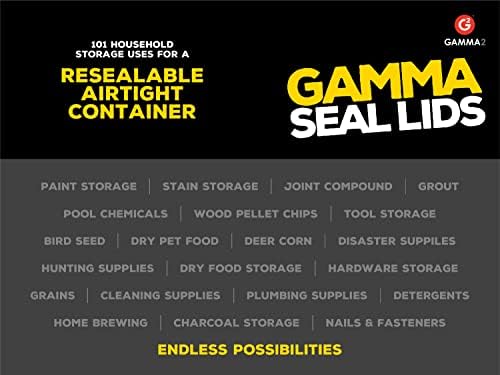Gamma2 Seal Lid Black | Food-Safe | For 3.5-7 Gallon Buckets | BPA-Free | Pack of 12 - Image 6