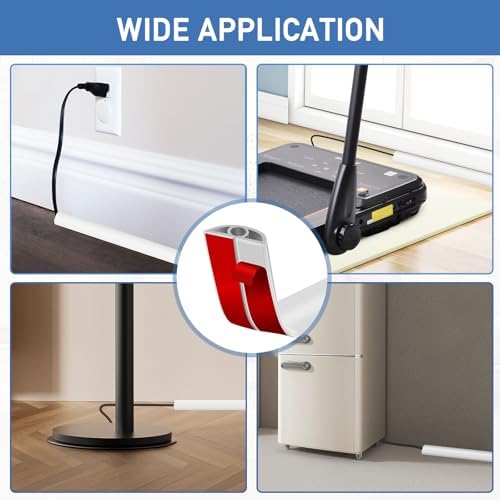 LSGCQ Floor Cord Cover Self Adhesive Cord Hider Floor Cable Management - Image 6