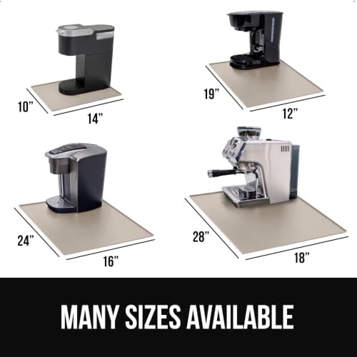 GORILLA GRIP Silicone Coffee Mat, Espresso Bar Essentials, 18x28, Almond - Image 5