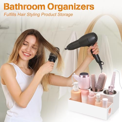 GFWARE Hair Tool Organizer with 3 Stainless Steel Cups, Cooling Hot Tools - Image 2