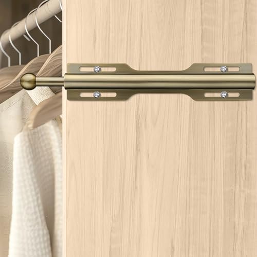 12" Valet Rod for Closet Pull Out (2 Pack, Antique Brass) - Image 5