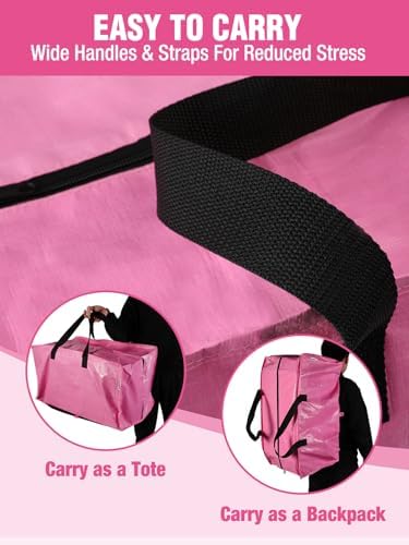 WORKPRO 4 Pack Extra Large Moving Bags with Backpack Straps & Handles - Image 4