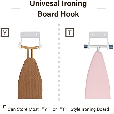 Alpinista Ironing Board Hanger Iron Board Wall Mount for Laundry Rooms, White - Image 4