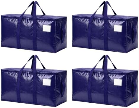 Songrey Extra Large Heavy Duty Moving Bags, 4 Pack, Dark Blue by Unknown