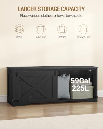 Hzuaneri 47" Storage Bench, Lift Top,225L/59Gal Storage Chest - Image 5