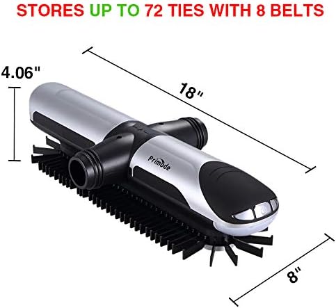Motorized Tie Rack Closet Organizer with LED Lights Includes J Hooks for Wired Shelving Or Rod Stores Up to 72 Ties & 8 Belts Automatic Rotation Operates with Batteries - Image 3