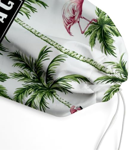 Plastic Bag Organizer, Reusable And Washable Country Style Plastic Cag Organizer,​for Home Kitchen Travelling Camping Decor, use 1 Pack，Flamingo Palm Tree Pattern - Image 5