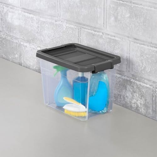 Sterilite Modular Stacker Box with Latching Lid, 30 Quart, 6-Pack - Image 5