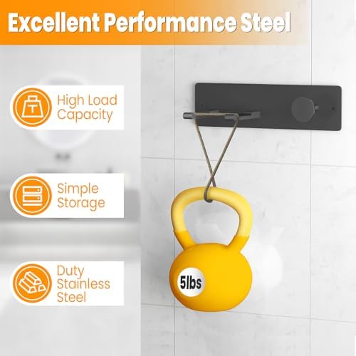 XIGOO Hair Dryer Holder Wall Mounted with 4-Adsorption, Self Adhesive Blow Dryer Holder for Power Plug, Diffuser and Nozzles Accessories Organizer, Matte Black - Image 3