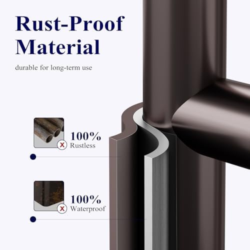 Kitsure Metal Toilet Paper Holder Free Standing, Medium, Brown - Image 6