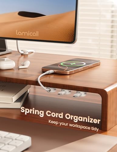 Lamicall 6 Pack Cable Management Clips, 1s Lock Spring Compact Cord Holder - Image 2