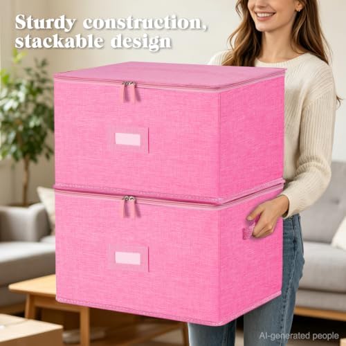 Wine Glass Storage Box, Stemware Storage Containers Cases with Dividers - Image 6