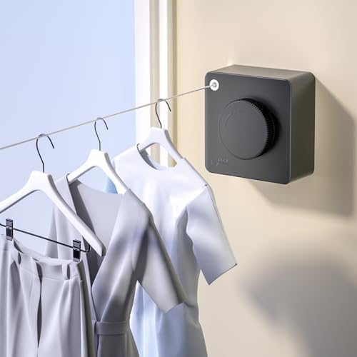Retractable Clothesline Indoor Non-Sagging Laundry Line by coddlecove