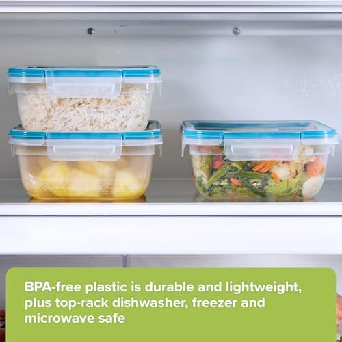 Snapware Food Storage Containers, Plastic, 8.5-Cup, Rectangular | Leakproof & Airtight | BPA-Free | Microwave & Dishwasher Safe | Pack of 6 - Image 6