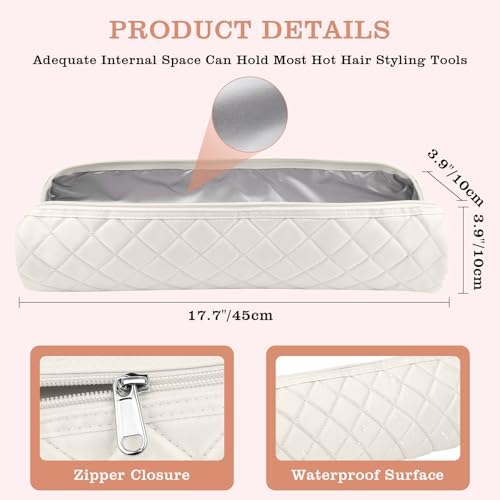 Suafrnut Large Heat Resistant Hot Hair Tools Organizer Bag(17.7" x 3.9") - Image 3