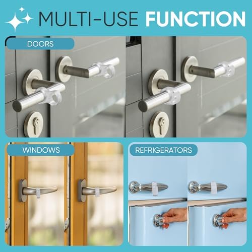 STRONGEST HOME® Door Stop Wall Protector (10 Pack, 6+4 Bonus) – Clear Silicone Door Handle Bumper, Adhesive-Free Wall Guard for Stops, Knobs, Bedrooms & Bathrooms - Image 4