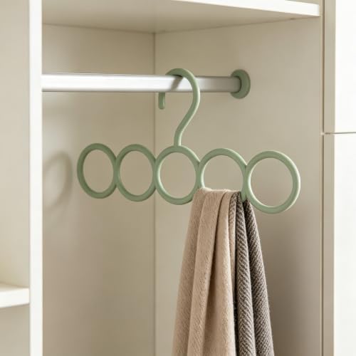 Coshar 5 Pack Scarf Hanger Holder Scarf Storage Organizer for Ties Belts - Image 5