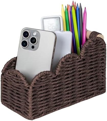 CubesLand Bedside Table Desk Organizer Caddy, Remote Pen&Pencil Holder Cup by CubesLand